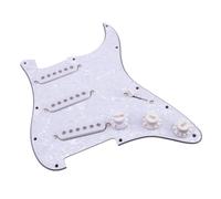 Prewired-Loaded Pickguard SSS 3 Ply Fit For Fender Strat White