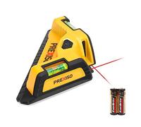 PREXISO Laser ad Angolo a 90 Gradi, Livella Laser con Livella a Bolla, Livello Laser da 10m, Ideale per Posa di Piastrelle e Pavimenti, Include 2 x AA Batterie