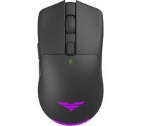 PREYON Mouse Gaming Wireless Ricaricabile Sensore a 16K Maus Ottico con Filo 1.8 m Pulsanti Programmabili Accessori Illuminazione RGB Compatibile con PC Laptop 2.4G Hz USB Portatile 85 g - Owl Nero