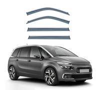 PREZ Auto Set Deflettori Aria Antivento per Citroen C4 Spacetourer 7seats 2013-2022, Finestrino Laterale Visiera Deflettore di Pioggia Antifumo Antiturbo Auto Accessori