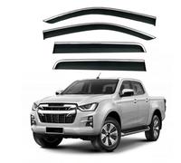PREZ Auto Set Deflettori Aria Antivento per Isuzu D-Max RG 2021-2024, Finestrino Laterale Visiera Deflettore di Pioggia Antifumo Antiturbo Auto Accessori