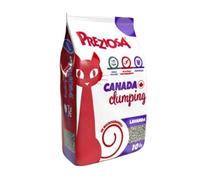PREZIOSA GATTO LETTIERA IGIENICA CANADA CLUMPING LAVANDA 10 KG