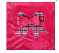 Preziosa Home Cuscino d'Arredo Natale Coral con Ricamo Gigante 40 x 40 Cm 100 % Poly