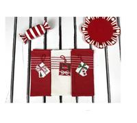 Preziosa Home Set 3 Pz Strofinacci Natale Sommaruga Ass. Nidone Ricamati 50 x 70 Cm Bianco Rosso 1 Pz