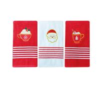 Preziosa Home Set 3 Pz Strofinacci Spugna Jacard Ass. Natale Ass. Natale 50 x 70 Cm Multicolor Cotone