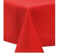 Preziosa Home Tovaglia Velluto Natale 140 x 240 Cm Tinta Unita Rosso