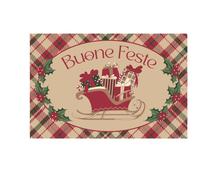 Preziosa Home Zerbino Natale Ass. Cocco Antiscivolo 40 x 60 Cm Rettangolare 1 Pz