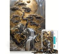 Prezioso albero bonsai, sogno per adulti, puzzle da 1000 pezzi, puro gioco di logica, momento di pace, taglio netto, regalo sentito 38x52cm