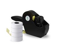 Prezzatrice Etichettatrice 8 Caratteri con 4 rotoli Etichette 26x12 mm Adesive