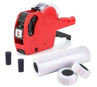 Prezzatrice etichettatrice manuale con rotoli etichette, inchiostro