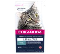 Eukanuba Adult Grain Free Salmone Crocchette per gatto - Set % 2 x 2 kg