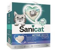 Prezzo speciale! 2 x 10 L Lettiera Sanicat - 2 x 10 L (ca. 2 x 9 kg) Active White