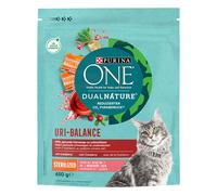 Prezzo speciale! 2 x 450 g / 650 g / 750 g Purina ONE - 2 x 650 g Dual Nature Sterilized con Salmone e Mirtilli rossi