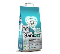 Prezzo speciale! 2 x 6 / 10 / 20 L Sanicat Lettiera per gatti - 2 x 10 L (ca. 2 x 8,6 kg) White Clumping Fresco Cotone