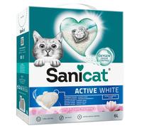 Prezzo speciale! 2 x 6 / 10 / 20 L Sanicat Lettiera per gatti - 2 x 6 L (ca. 10,4 kg) Active White Lotus Flower