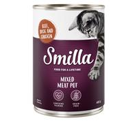 Prezzo speciale! 24 x 400 g Smilla Umido per gatti - Delizie Multicarne - Manzo, Anatra e Pollo