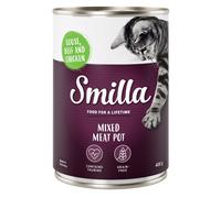 Prezzo speciale! 24 x 400 g Smilla Umido per gatti - Delizie Multicarne - Oca, Manzo e Pollo