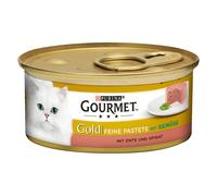 Prezzo speciale! 24 x 85 g / 48 x 85 g Gourmet Gold - 24 x 85 g Paté: Anatra e Spinaci