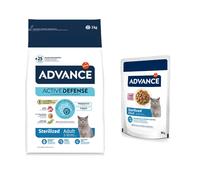 Prezzo speciale! 3 kg Advance Crocchette + 12x85 g Advance Feline Umido per gatti - 3 kg Cat Sterilized Adult Tacchino + 12 x 85 g Sterilized Tacchino