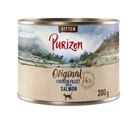 Prezzo speciale! 6 x 200 / 400 g Purizon Adult per gatti - NUOVO: 6 x 200 g Filetto di pollo con salmone