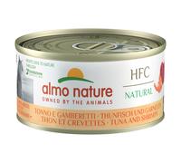 Prezzo speciale! 6 x 70 g Almo Nature HFC Natural + 6 x 50 g Hydration Help Umido gatto - 6 x 70 g Tonno dell'Atlantico Natural + 6 x 50 g Latte di Capra Hydration Help