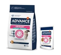 Prezzo speciale! 8 kg Advance Veterinary Diets Crocchette + 12 x 85 g Advance Veterinary Diets - 7,5 kg Urinary Sterilized Low Calorie + 12 x 85 g Cat Urinary