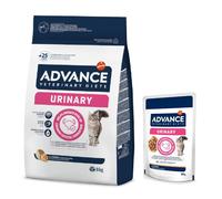 Prezzo speciale! 8 kg Advance Veterinary Diets Crocchette + 12 x 85 g Advance Veterinary Diets - 8 kg Urinary Cat + 12 x 85 g Cat Urinary