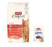 Prezzo speciale! animonda Crocchette per gatti + 50 g Carny Adult Meat Yummies gratis! - 1,75 kg Adult Pollo + Manzo + 50 g Yummies Pollo + Salmone