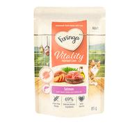 Prezzo speciale! Feringa Vitality Umido per gatti - Hairball Care Salmone 12 x 85 g