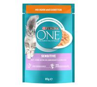 Prezzo speciale! Purina ONE Umido per gatti - 26 x 85 g Sensitive con Pollo e Carote