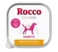 Prezzo specialet! Rocco Diet Care 10 x 150 g Umido per cani - Diabetic: pollo e manzo con riso