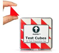 PrfcNL Cubi per il test del QI (rossi e bianchi) - 9 cubi di Kohs, esercizi per il BDT, WPPSI, WAIS IV e WISC V, migliorano la concentrazione, la coordinazione e la memoria, strumento diagnostico