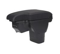 PRFGSGVBV Bracciolo Centrale Accessori per Braccioli Auto Dettagli Interni Parti di Adattamento USB per per Juke 2010-2019 Console Centrale Bracciolo(A3 Black White Line)