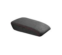 PRFGSGVBV Bracciolo Centrale per VW per Golf 7 per Mk7 Accessori Centralina di Controllo Bracciolo del Sedile Copertura Protettiva in Fibra di Pelle Console Centrale Bracciolo(Suede black2 Thread)