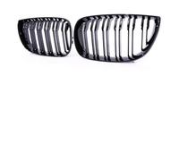 PRFGSGVBV Griglia Anteriore Dell'auto per E81 E87 E82 E88 20i 128i 130i 135i Griglia Anteriore A Doppia Linea con Spigoli Vivi(Gloss Black)