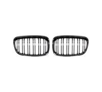 PRFGSGVBV Griglia Paraurti Anteriore per Serie 1 F20 F21 2011-2014 Auto Paraurti Anteriore Rene Griglia Griglie Radiatore Sportive Ricambio Doppia Stecca Gloss Nero(Carbon Look)