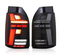 PRFGSGVBV Luce Posteriore Per T6 Per Multivan Per Caravelle 2015-2017 | Gruppo luci posteriori a LED da 2 pezzi Lampada posteriore Segnale svolta namico sequenziale ambra DRL Luce retromarcia freno