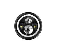 PRFGSGVBV Per JK Per LJ Per CJ Per Hummer Per OffRoad 4x4 Auto 7 Pollici Led Faro Hi Low Beam H4 DRL Dot Faro 12V 24V Gruppo Ottico Paraurti Anteriore(Ivory)