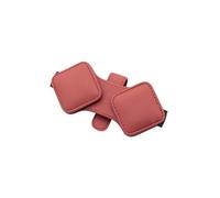 PRFGSGVBV Portatile Porta Occhiali Documento con Clip per Occhiali da Sole per Auto, Porta Patente di Guida Universale A Doppio Uso Porta Occhiali Auto(Red)