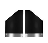 PRFGSGVBV Splash Guard Universali per Impieghi Gravosi Paraspruzzi Parafanghi Anteriori Posteriori Auto Pick-up SUV Furgoni con Lamiera Acciaio Inossidabile Paraspruzzo(Black - 2pcs)