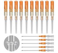 prgislew - Aghi per piercing al catetere, 10 pezzi, 14G IV, aghi per catetere per orecchio, naso, aghi cavi per labbra, lingua, ombelico, cartilagine, kit per piercing