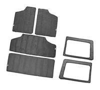 PRGPMSUNAD Tappetino antirumore per J&eep per Wrangler JK 2012-2017 Isolamento Acustico per Tettuccio Rigido Kit Termico in Cotone(Black 4 Door 6 PCS Grey)