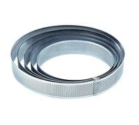 PRIAMI MULTISTORE PAVONI Italia Fascia per Torte MICROFORATA Tonda 25CM H2CM Acciaio Inox Art XF2520 1PZ Singolo