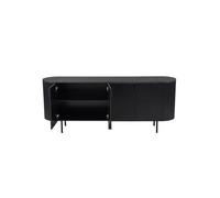 PRICE FACTORY Credenza/Bahut VAGOS - 4 porte - Dimensioni L200 x H80 x P45 cm - Colore Marrone scuro - Stile Design