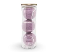 Price of Bath 3 Palline da Padel colorate in un tubo - Palline da padel in feltro colorate - Resistenti e durevoli - Prodotte nel Regno Unito - Diametro 66 mm, standard FIP (Lavanda)