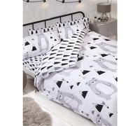 PriceRightHome Scandi Bear Set Copripiumino - 52% Poliestere, 48% (AG596)