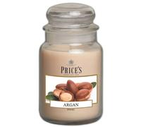 Price's - Candela grande in barattolo di argan - Fragranza dolce, deliziosa, di qualità - Profumo di lunga durata - Durata fino a 150 ore di combustione