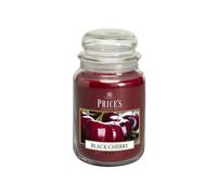 Price's Candles Candela in Giara Grande Black Cherry-Durata Fino a 150 Ore di Combustione, Cera, Rosso, 400 unità