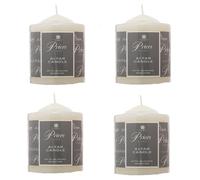 Price's Candles 4x 100mm x 80mm Avorio Altare Candele 50 Ore Durata