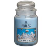 PRICE'S CANDLES - Cotton Powder scented candle in large jar Candele 1 pieces unisex